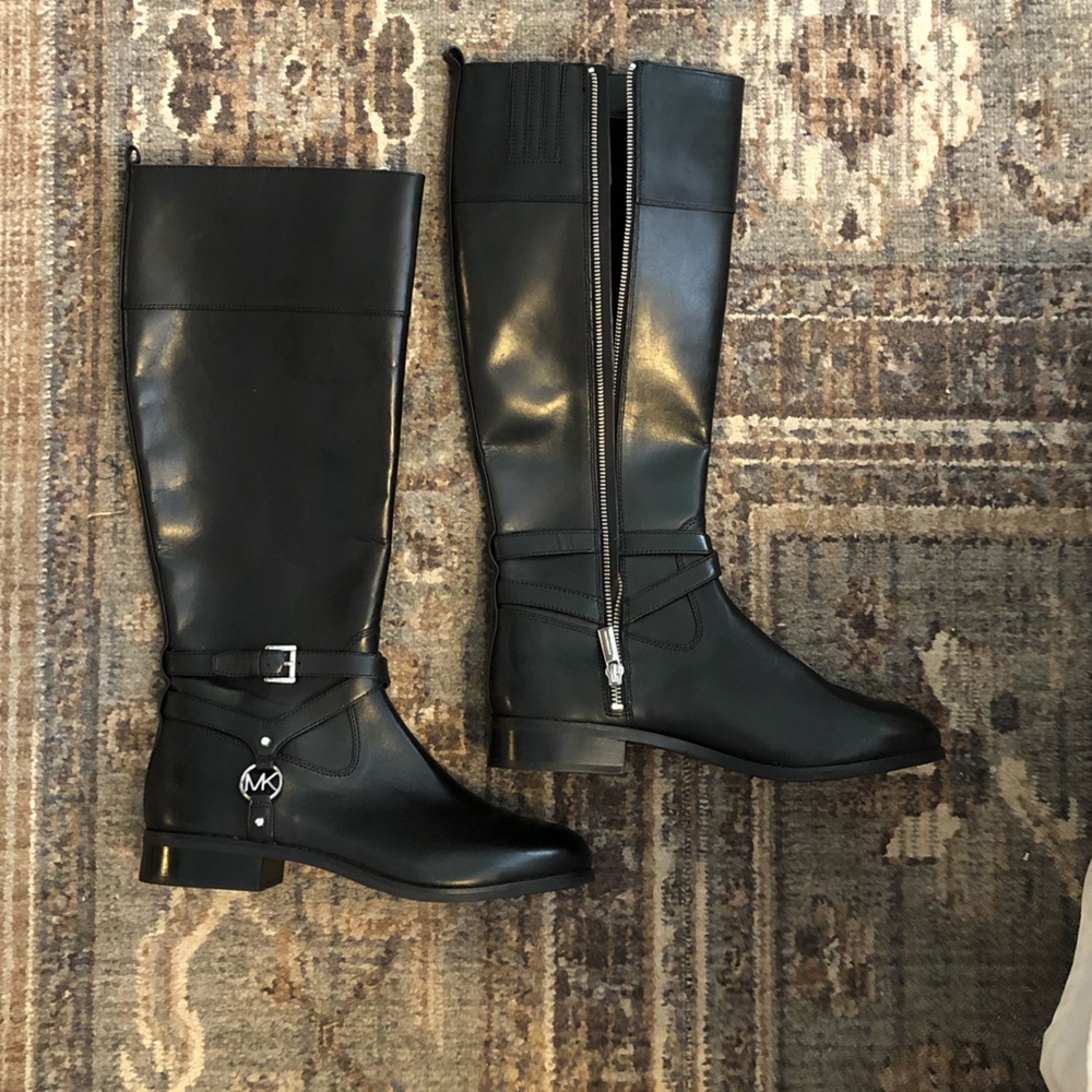 Michale Kors Black Riding Boots